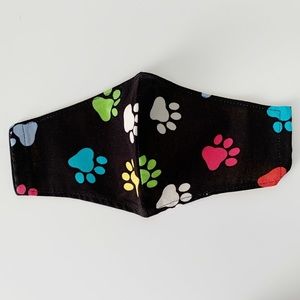 Paw Prints Double Layered Reversible Adult Mask